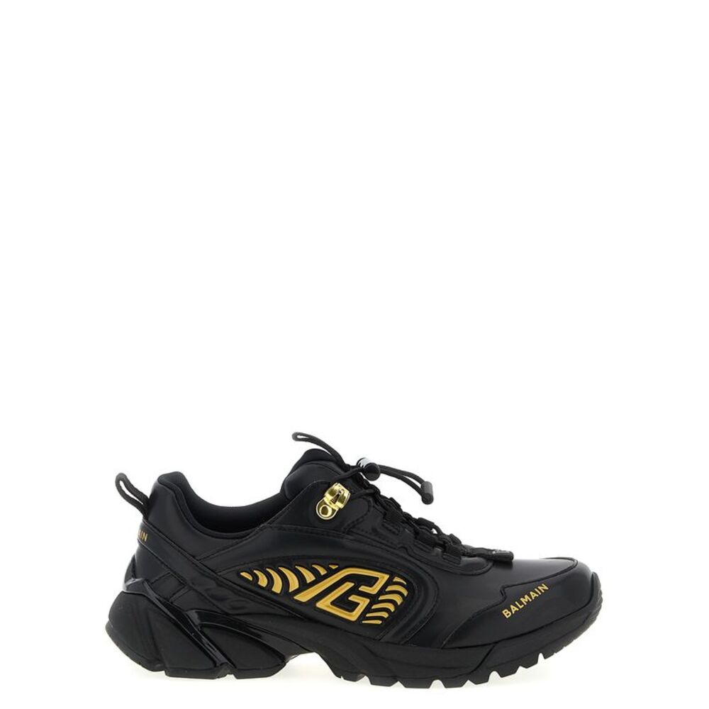 Balmain Black Nylon Athletic Men's Sneakers